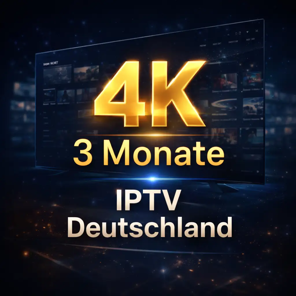 IPTV 3 Monate Deutschland Starter Abo 4K.