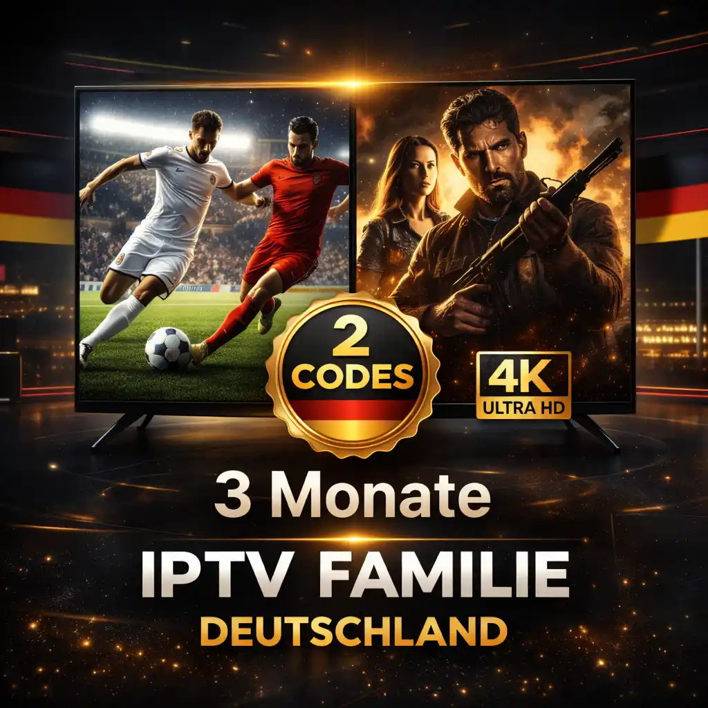 IPTV Familie Deutschland – 3 Monate mit 2 Codes für 2 Geräte gleichzeitig 1 img